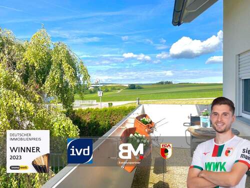 Titelbild - Schöne 3-Zimmer-Wohnung im Hochparterre mit Südbalkon und Stellplatz in Dischingen-Frickingen