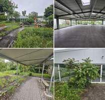 Freistehende, pfeilerfreie + verglaste Halle in idyllischer Lage, viele Nutzungsmöglichkeiten, 25 SP - Leipzig Dölitz-Dösen