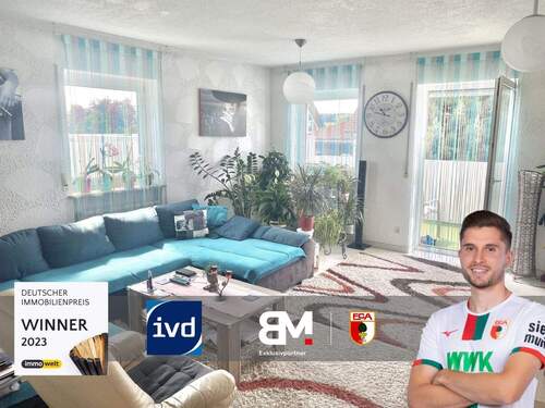 Thumbnail - Hell und gepflegt! 4-Zimmer-Wohnung mit Südbalkon und Stellplatz in Dischingen-Frickingen
