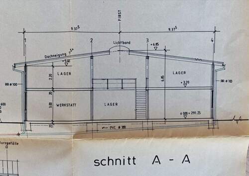 Schnitt Werkhalle - 