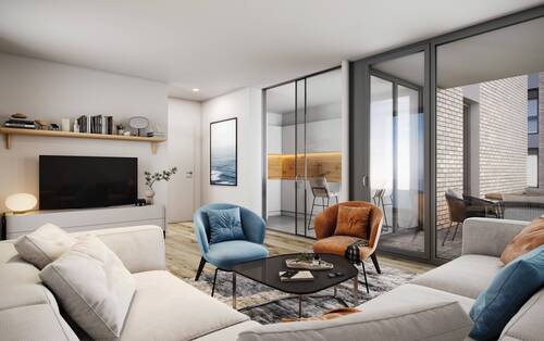 - - Etagenwohnung mit 43,70 m&sup2; in Marne zum Kaufen