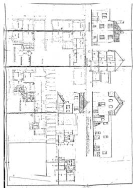 Gebäude, alte Zeichnung - 