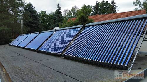 Solarthermieanlage auf dem Nebengelass - 