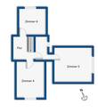 Grundrissskizze Dachgeschoss - 