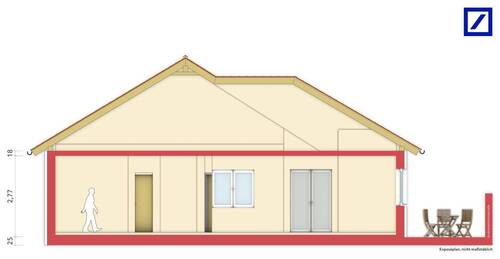 Schnitt - 4 Zimmer Bungalow in Doberschau