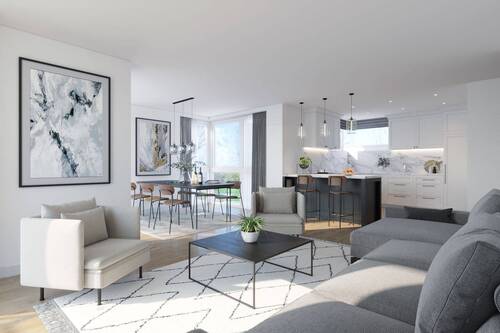 Visualisierung Innen - 3 Zimmer Etagenwohnung zum Kaufen in Murnau am Staffelsee