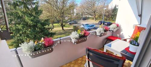 Balkon - Etagenwohnung mit 55,00 m&sup2; in Saarbrücken - Rastpfuhl zur Miete