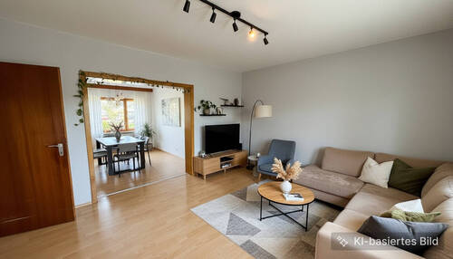 Wohn-/Esszimmer Homestaging Beispiel - 