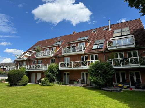 Gartenansicht - 3 Zimmer Terrassenwohnung zur Miete in Hamburg