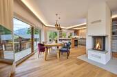 Essbereich und Kamin - 