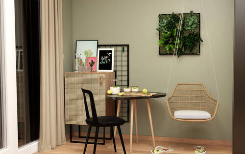 Beispiel Mikroapartment (Visualisierung) - 