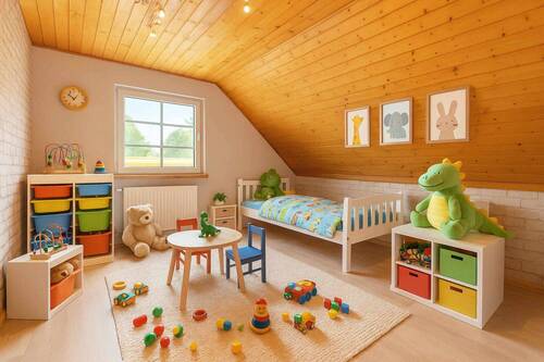 Kinderzimmer Musterfoto - 