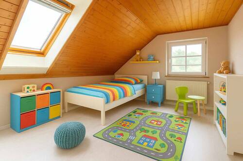 Kinderzimmer Musterfoto - 