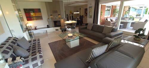 Wohnzimmer mit Kamin - 