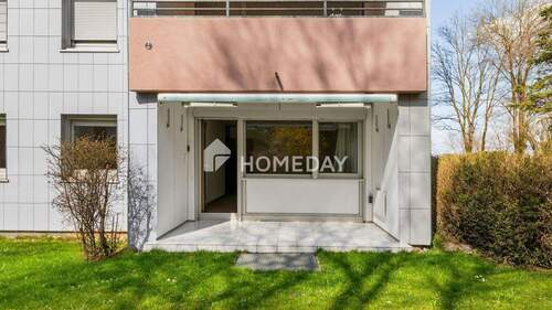 Terrasse 2 - Gepflegte 3-Zimmer-Erdgeschosswohnung mit Terrasse und Tiefgaragenstellplatz