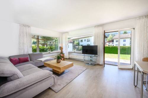 Heller Wohnbereich - 3 Zimmer Terrassenwohnung in Garmisch-Partenkirchen