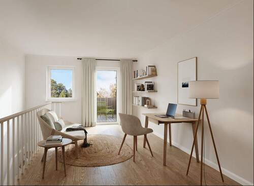 vielseitig nutzbar - die Galerie verbindet Schlafzimmer und Dachterrasse - 