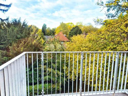 Blick vom Balkon - Etagenwohnung mit 49,70 m² in Hamburg zum Kaufen