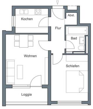 Bild 7 - PROVISIONSFREI! Charmante 2-Zimmer-Wohnung mit Balkon & TG-Stellplatz