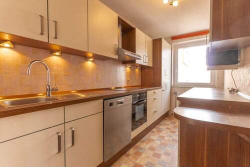 Die vorhandene Einbauküche - Etagenwohnung mit 66,00 m&sup2; in Hagen zum Kaufen