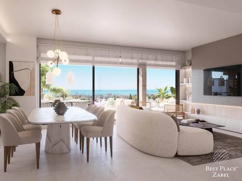 Wohnzimmer - Etagenwohnung mit 91,00 m&sup2; in Elviria (Marbella) zum Kaufen