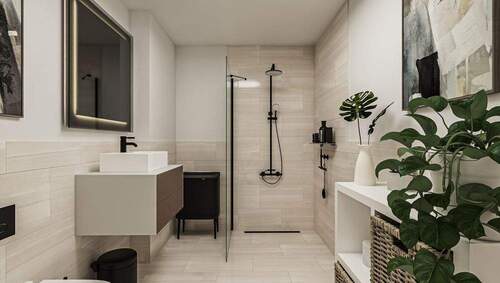 Duschbad visualisiert - 