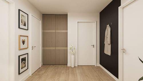 Flur visualisiert - Etagenwohnung mit 62,00 m&sup2; in Berlin / Wannsee zum Kaufen