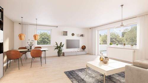 Wohnzimmer visualisiert - 