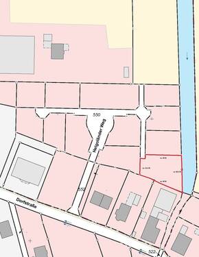 Flurkarte Helgoländer Weg Übersicht mit Maßen - 