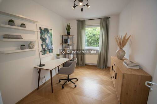 Arbeitszimmer möbliert - 