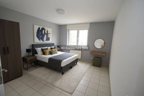 Schlafzimmer möbliert - 