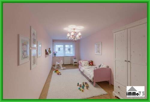 Kinderzimmer KI-generiert - Etagenwohnung mit 63,00 m&sup2; in Pforzheim zum Kaufen