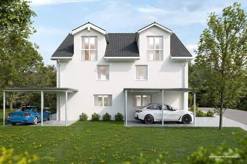 Ansicht - Doppelhaushälfte mit 149,00 m&sup2; in Filderstadt / Bonlanden zum Kaufen