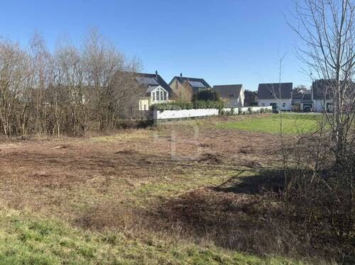 Blick aufs Grundstück vom Damm - 