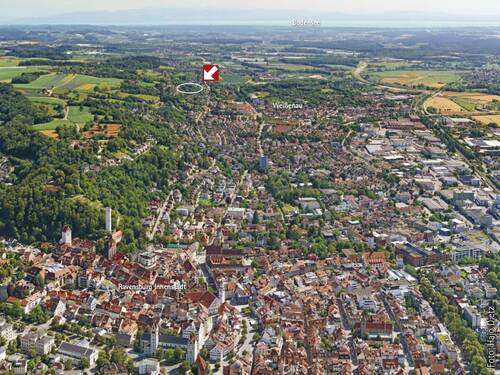 Luftbild - Doppelhaushälfte mit 156,60 m² in Ravensburg zum Kaufen