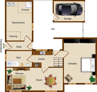 Erdgeschoss - Einfamilienhaus mit 110,00 m&sup2; in Wegberg zum Kaufen