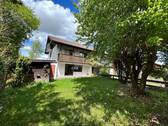 Blick vom Garten zum Haus - Doppelhaushälfte mit 176,00 m&sup2; in Bad Aibling zum Kaufen