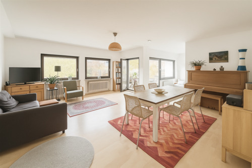 Wohnzimmer - Etagenwohnung mit 110,00 m² in Kassel zum Kaufen