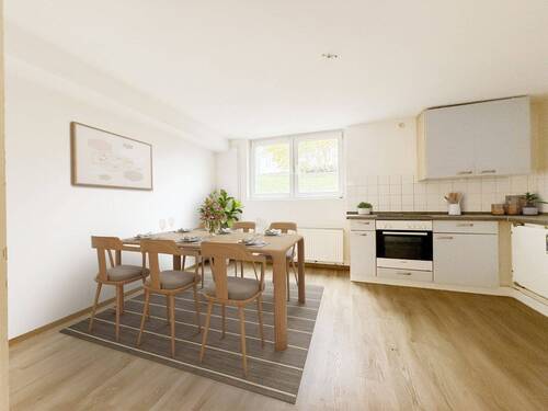 Virtual Staging Souterrain-Esszimmer-Küche-2 - 