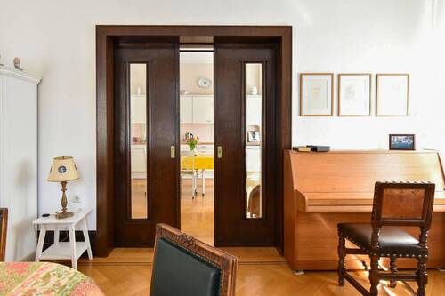 Blick in die Küche - 
