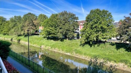 Blick vom Balkon - Etagenwohnung mit 99,00 m&sup2; in Bad Vilbel zum Kaufen