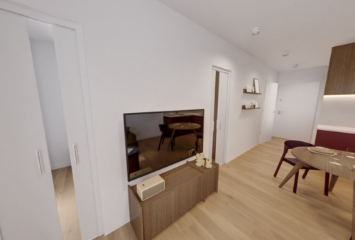 Zugang Schlafzimmer - Etagenwohnung mit 36,00 m&sup2; in Berlin zur Miete