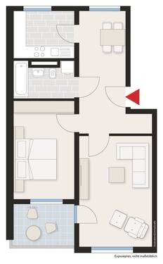 immoGrafik-Exposeplan-24940055801-DINA3-low[1] - 2 Zimmer Etagenwohnung zur Miete in Weingarte