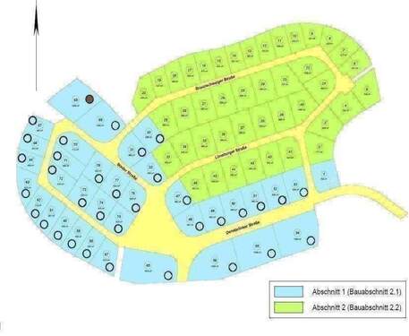 Lageplan Parzelle 68 rot markiert.jpg - Grundstück in Stralsund zum Kaufen