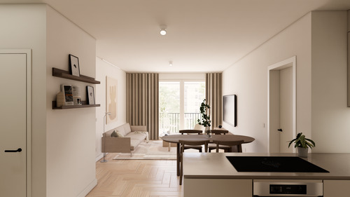 Wohnzimmer - 3-Zimmer Premium mit exklusiven Gemeinschaftsflächen: Padelplatz, Fitness, Dachterrasse & mehr