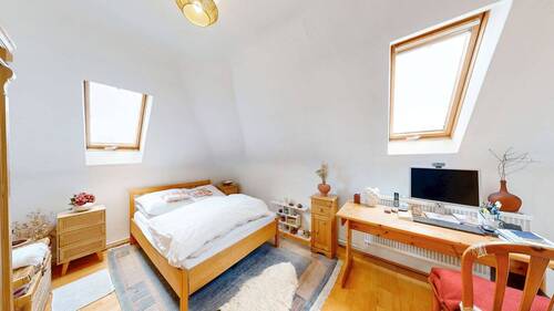 Schlafzimmer - Etagenwohnung mit 55,40 m&sup2; in Würzburg zum Kaufen