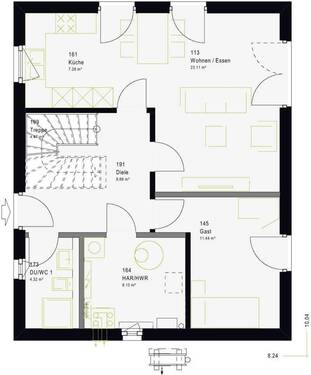 Erdgeschoss (frei planbar) - 