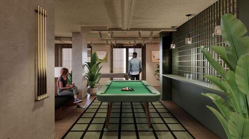 Games Lounge - Etagenwohnung mit 28,00 m&sup2; in Berlin zur Miete