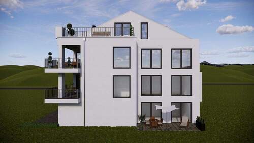 Visualisierung Rückseite - 2 Zimmer Etagenwohnung zur Miete in Neuwied