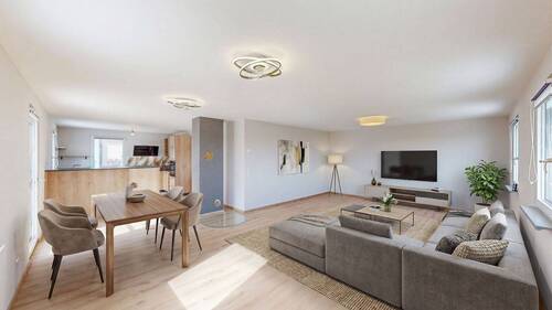 Einrichtungsbeispiel Wohn- und Esszimmer - 